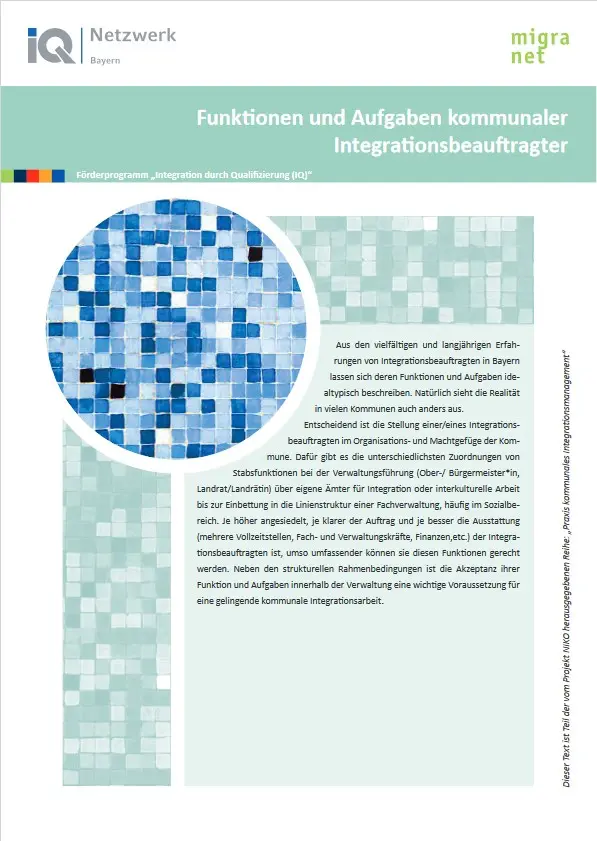 VIA Publikation Bild NIKO Funktionen Integrationsbeauftragte